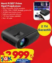 HAVİT PJ207 PRİME OPAL TAŞINABİLİR HD PROJEKSİYON CİHAZI HAVİT PJ207 PRİME OPAL TAŞINABİLİR HD PROJEKSİYON CİHAZI